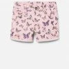 Adjmi Bottoms Patterned Midi Denim Shorts