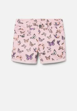 Adjmi Bottoms Patterned Midi Denim Shorts