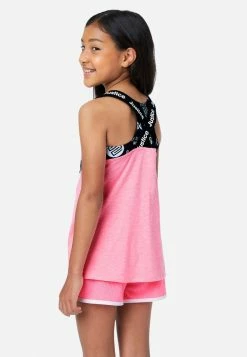 Adjmi J Sport Scoop Neck Layered Tank Tops