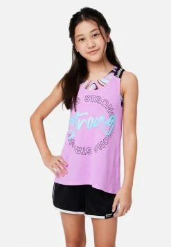 Adjmi J Sport Scoop Neck Layered Tank Tops