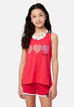 Adjmi J Sport Scoop Neck Layered Tank Tops