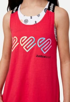 Adjmi J Sport Scoop Neck Layered Tank Tops