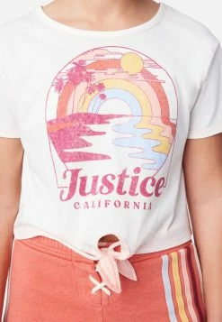 Adjmi Tops Color-Changing Tie-Front Tee