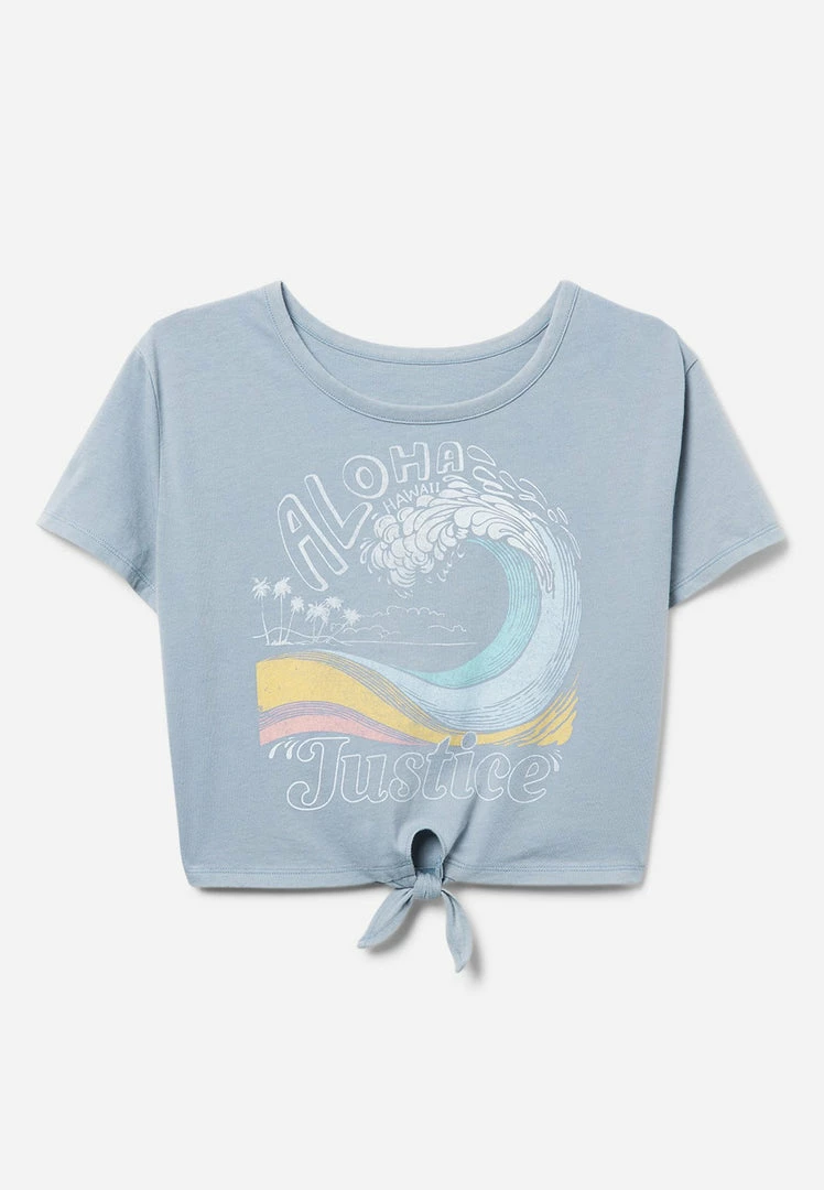 Adjmi Color-Changing Tie-Front Tee Tops 3 Adjmi Color-Changing Tie-Front Tee Tops