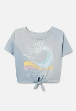 Adjmi Color-Changing Tie-Front Tee Tops