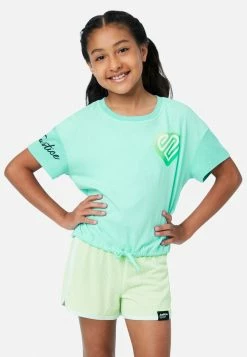 Adjmi J Sport Graphic Drawstring Top Tops