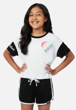 Adjmi J Sport Graphic Drawstring Top Tops