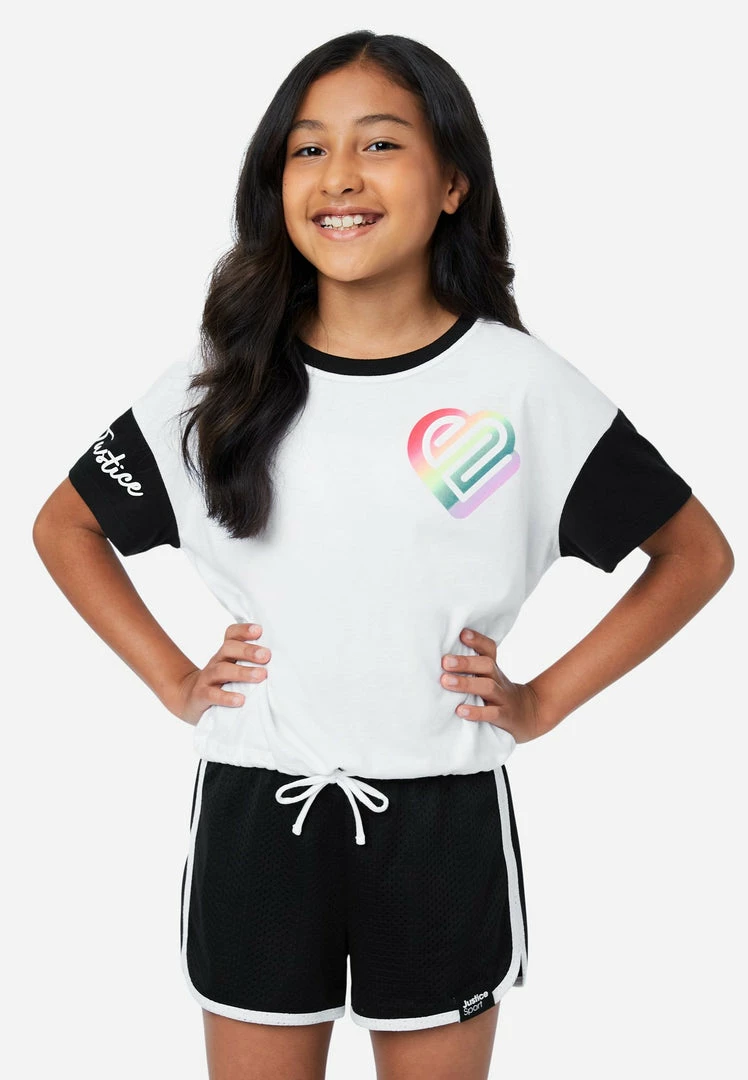 Adjmi J Sport Graphic Drawstring Top Tops 3 Adjmi J Sport Graphic Drawstring Top Tops