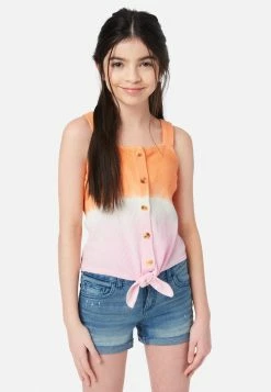 Adjmi Tie-Front Button-Up Top
