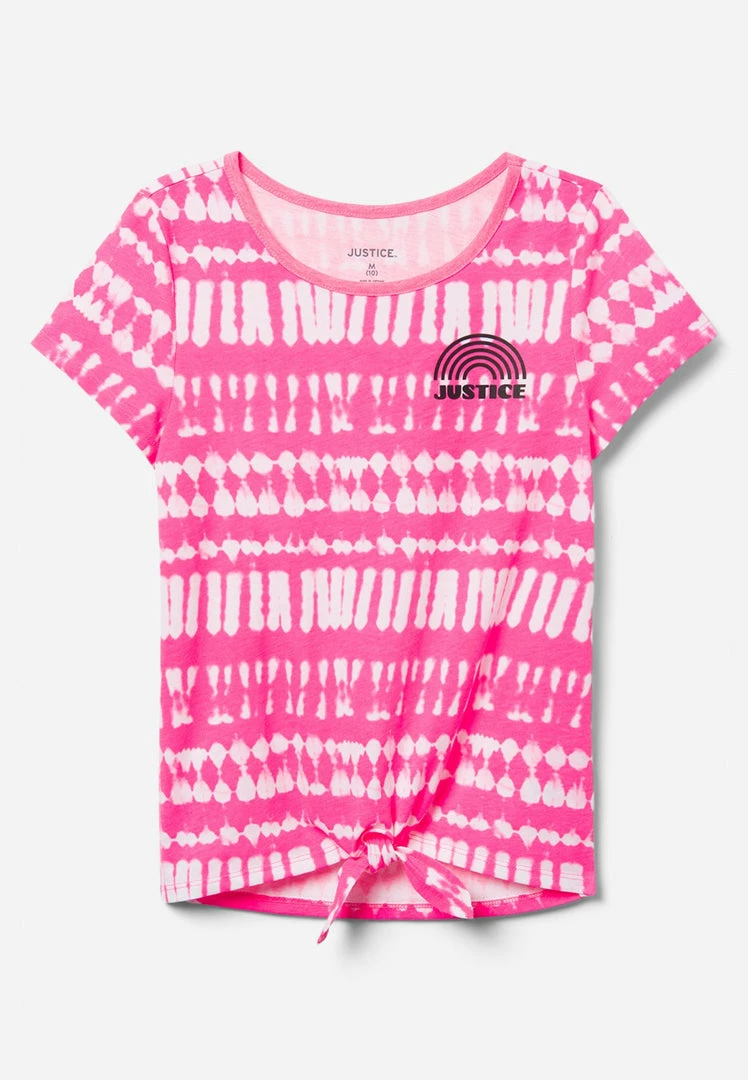 Adjmi Tie-Dye Tie-Front Top 3 Adjmi Tie-Dye Tie-Front Top