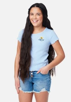 Adjmi Tops Striped Short Sleeve Tee