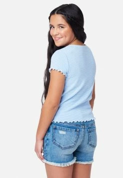 Adjmi Tops Striped Short Sleeve Tee