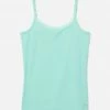 Shop Justice Lace-Trim Scoop Neck Tank Tops