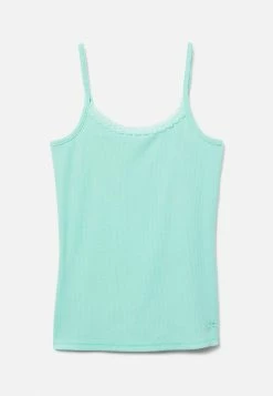 Shop Justice Lace-Trim Scoop Neck Tank Tops