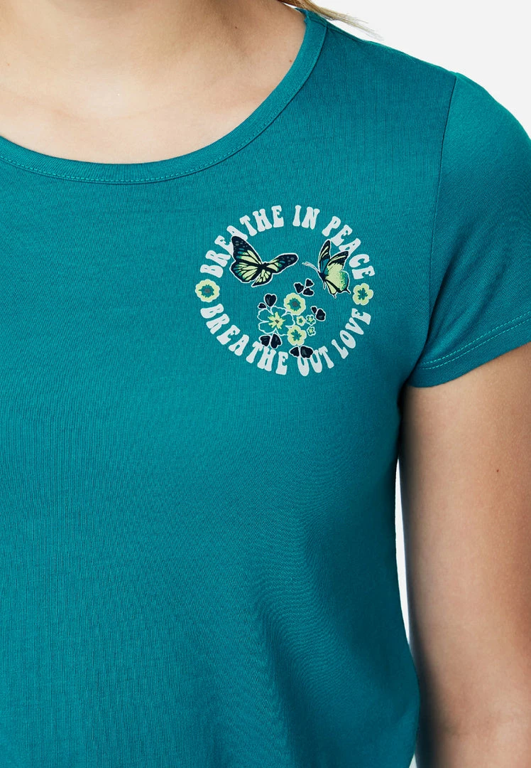 Adjmi Graphic Tie-Front Tee Tops 5 Adjmi Graphic Tie-Front Tee Tops