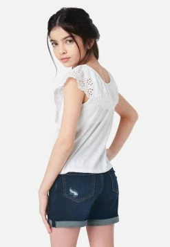 Adjmi Eyelet Ruffle Tank