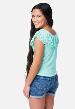 Adjmi Eyelet Ruffle Tank