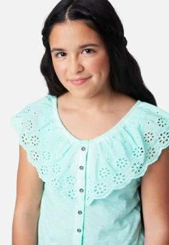 Adjmi Eyelet Ruffle Tank