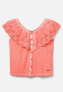Adjmi Tops Eyelet Ruffle Tank