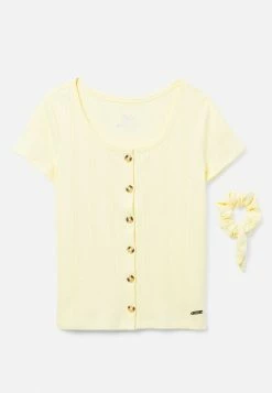 Adjmi Tops Henley Top & Hair Tie