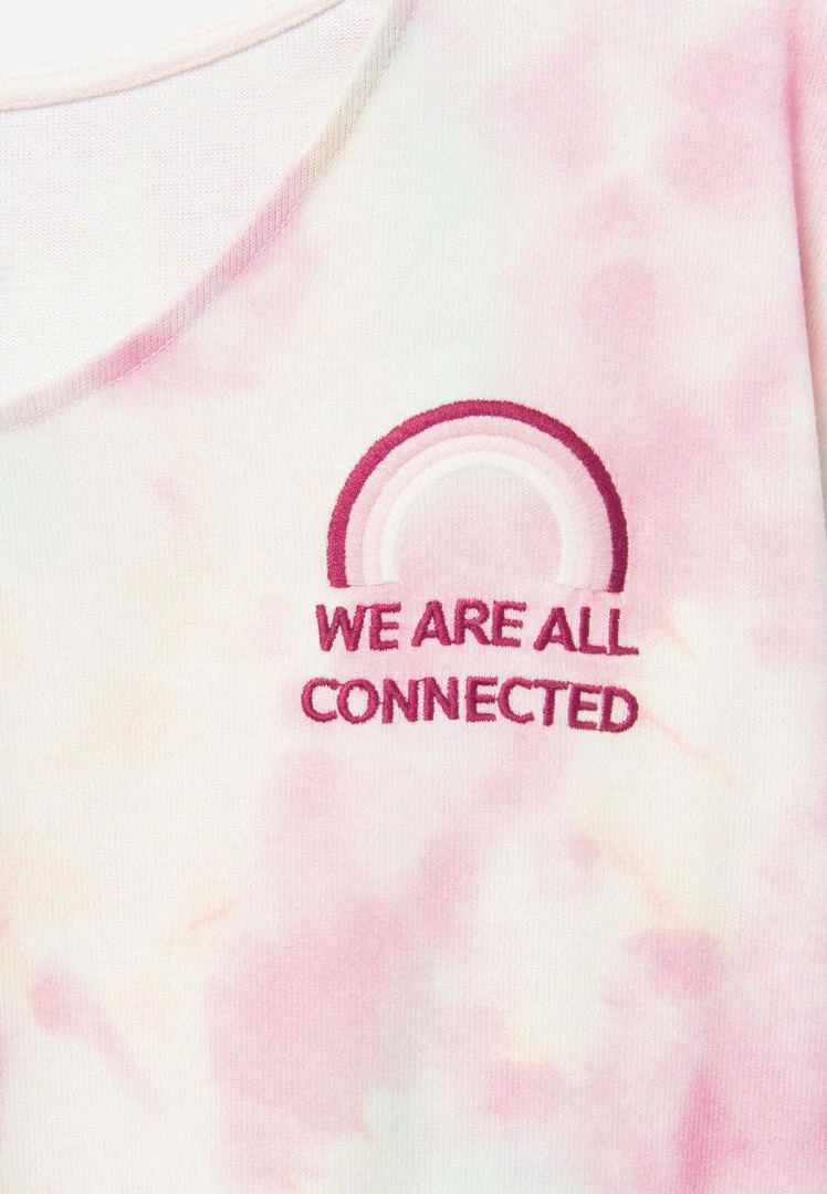 Adjmi Tops Graphic Drawstring Scoop-Neck Tee 4 Adjmi Tops Graphic Drawstring Scoop-Neck Tee