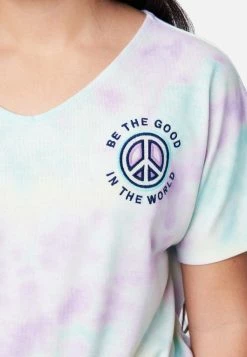 Adjmi Graphic Drawstring Scoop-Neck Tee Tops