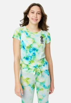 Adjmi Tops Tie-Dye Tie-Front Top