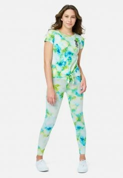 Adjmi Tops Tie-Dye Tie-Front Top