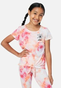 Adjmi Tie-Dye Tie-Front Top Tops