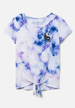 Adjmi Tops Tie-Dye Tie-Front Top