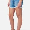Adjmi Button-Up Midi Denim Shorts 1 Adjmi Button-Up Midi Denim Shorts