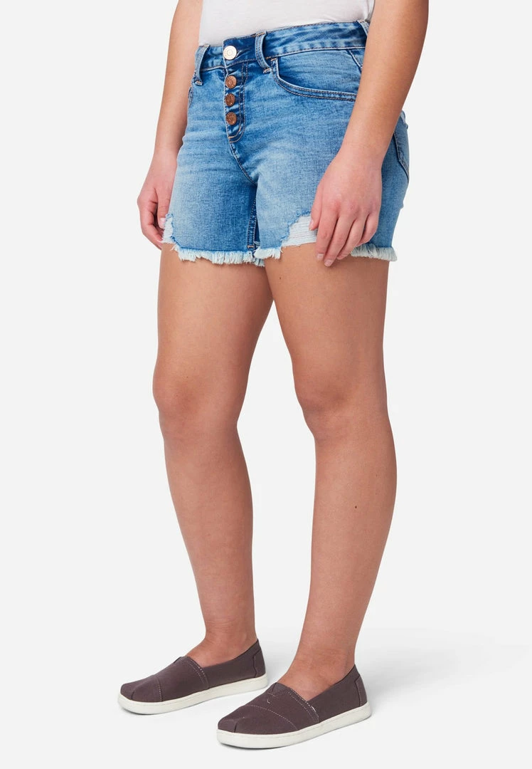 Adjmi Button-Up Midi Denim Shorts 3 Adjmi Button-Up Midi Denim Shorts