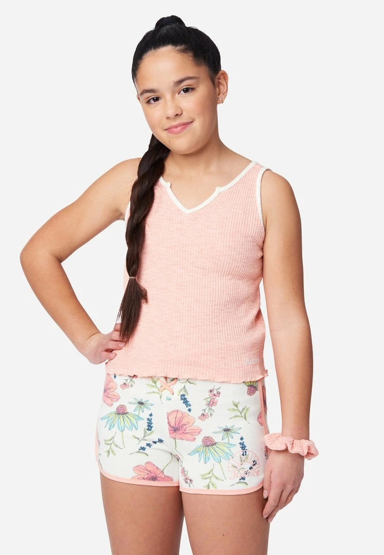 Adjmi Tops Ribbed V-Neck Tank & Hair Tie 3 Adjmi Tops Ribbed V-Neck Tank & Hair Tie