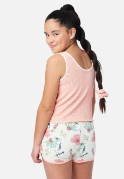 Adjmi Tops Ribbed V-Neck Tank & Hair Tie