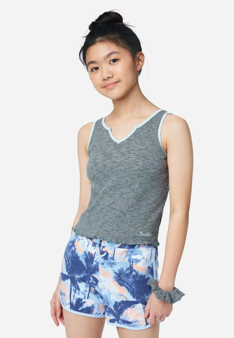 Adjmi Ribbed V-Neck Tank & Hair Tie 3 Adjmi Ribbed V-Neck Tank & Hair Tie