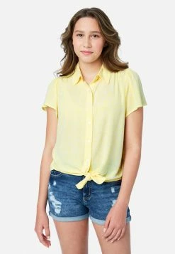 Adjmi Patterned Button-Up Top Tops