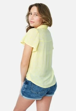 Adjmi Patterned Button-Up Top Tops