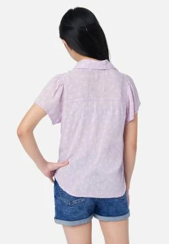 Adjmi Tops Patterned Button-Up Top