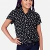 Adjmi Patterned Button-Up Top