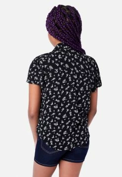 Adjmi Patterned Button-Up Top