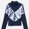 Adjmi Tie-Dye Mock Neck Top