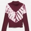 Adjmi Tie-Dye Mock Neck Top Tops 1 Adjmi Tie-Dye Mock Neck Top Tops