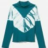 Adjmi Tops Tie-Dye Mock Neck Top
