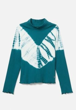 Adjmi Tops Tie-Dye Mock Neck Top