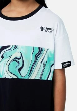 Adjmi J Sport Color Block Oversized Tee Tops