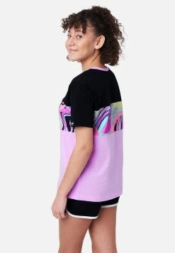 Adjmi J Sport Color Block Oversized Tee