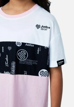 Adjmi J Sport Color Block Oversized Tee Tops