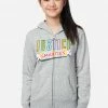 Adjmi Candy Graphic Zip-Up Hoodie Tops