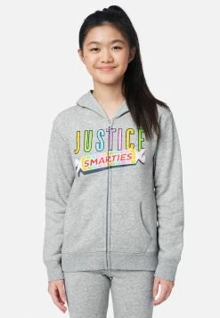 Adjmi Candy Graphic Zip-Up Hoodie Tops