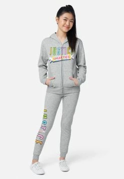 Adjmi Candy Graphic Zip-Up Hoodie Tops